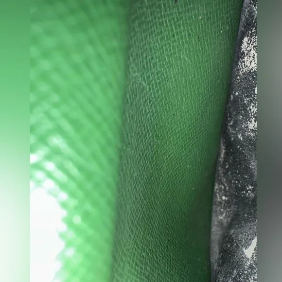 Louis Vuitton Green Textured Wallet - Picture 9 of 11